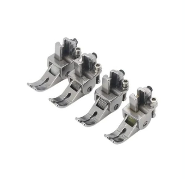 Lockstitch Sewing Machine Twist Flat Seam Roller Presser Foot For Thin And Heavy Fabric Rubber Iron Plastic