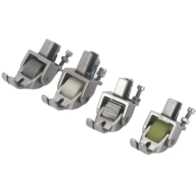 Thick material presser foot roller presser foot wheel lockstitch machine